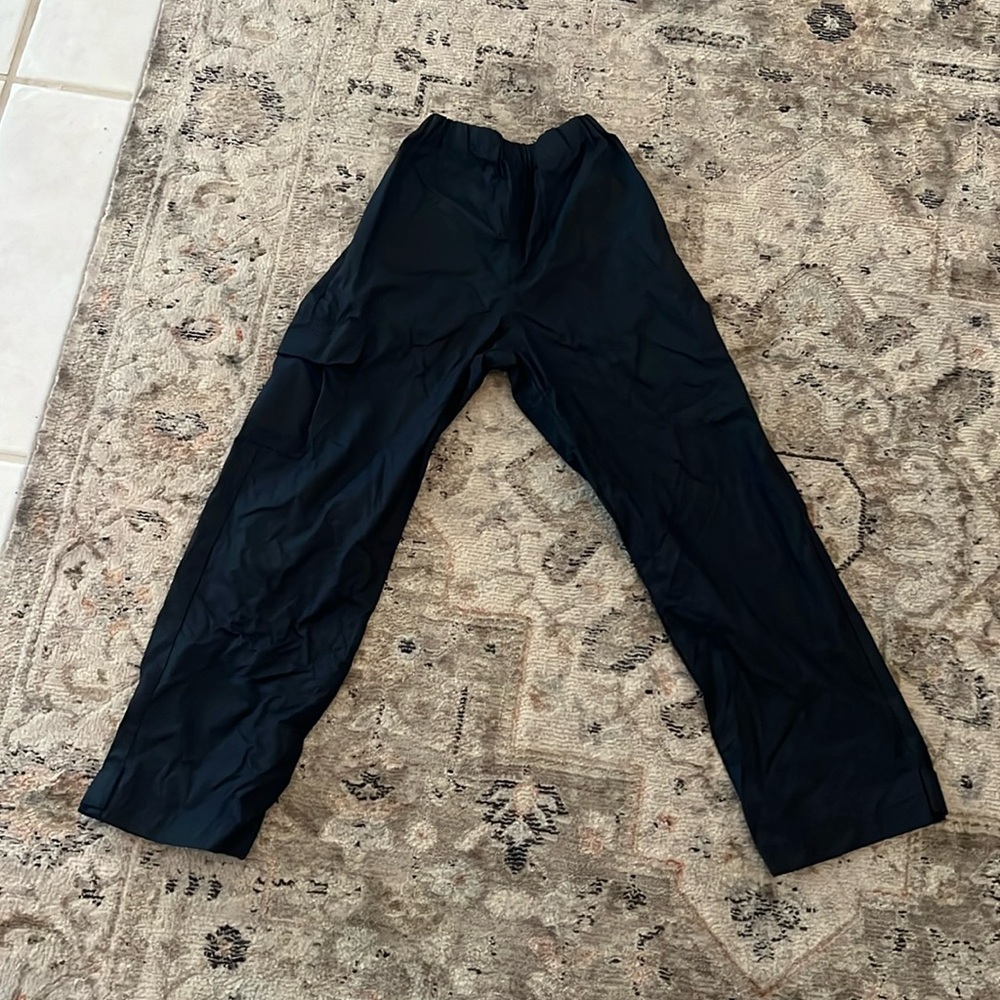 Columbia Waterproof Pants Youth Sz S (8) Cargo Pocket Black